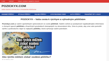 Pozickyx.com: Rýchle a spoľahlivé pôžičky dostupné online