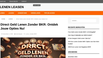 Snel Geld Lenen Zonder BKR